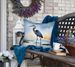 Blue Heron Barely Lit Sky Throw Pillow Machine Washable, Indoor Outdoor Decorative Pillow For Couch, Bed Or Patio, 18Hx18W_maomaolike.com