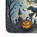 Flying Witch Spooky Halloween Memory Foam Kitchen Mat Machine Washable Anti-Fatigue Mat Cushion Comfort Bath Mat Or Kitchen Rug_maomaolike.com