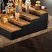 Wooden Tiered Perfume Organizer, Countertop Cosmetic Display Stand With Drawers & Hidden Multi-Functional Storage Layer For Dresser Counter Storage_maomaolike.com