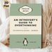 Introvert's Overthinking Guide Penguin Books Painting Poster, Vintage Minimalist Typographic Poster With Penguin Graphic, Witty Relatable Design Ideal_maomaolike.com