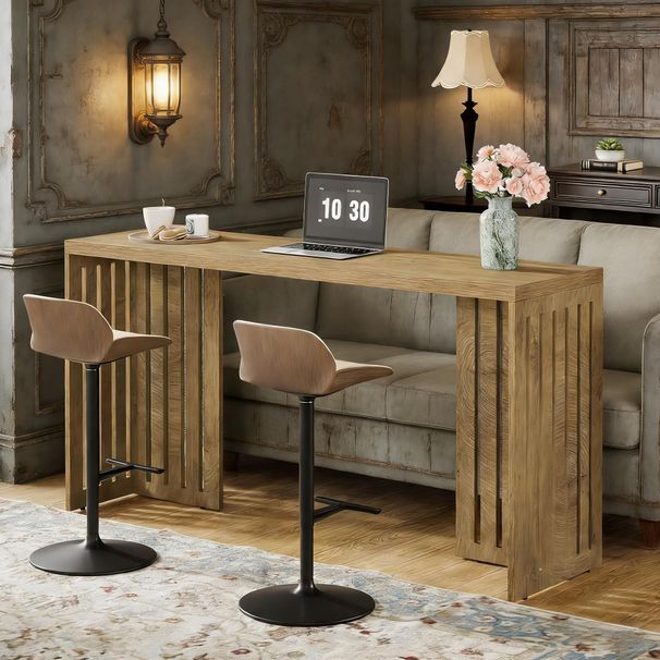 Bar Table, Rectangular High Top Kitchen & Dining Table(Only Table)_maomaolike.com