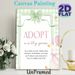 Silly Goose Adoption Painting Poster, Pastel-toned Whimsical Cartoon Poster, Warm Festive Message Ideal For Birthday Party Decor_maomaolike.com
