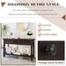 Classic Retro Style Console Table With Three Top Drawers And Open Style Bottom Shelf,Easy Assembly_maomaolike.com