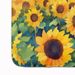 Kansas Sunflowers In Watercolor Memory Foam Kitchen Mat Machine Washable Anti-Fatigue Mat Cushion Comfort Bath Mat Or Kitchen Rug_maomaolike.com
