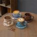 Retro Ceramic Cup Cross-border Mug Japanese Style Simple Afternoon Tea Cup Creative Stoneware Coffee Cup And Saucer Set_maomaolike.com