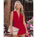 Women's Clothing new sexy V neck backless jumpsuit INS casual party jumpsuit _maomaolike.com