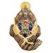 Brass Hollow Three-Legged Living Room Study Retro Inlaid Diamond Decoration Money-Biting Golden Toad Ornament Metal Craft_maomaolike.com