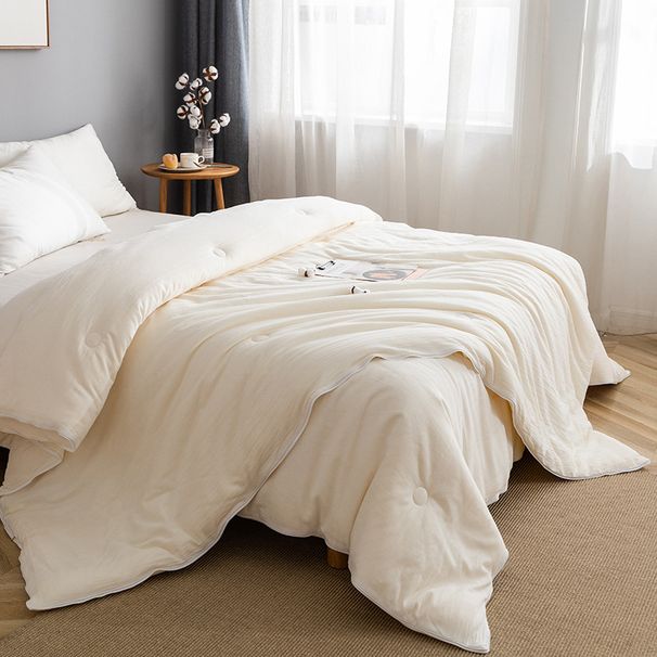Class A Pure Raw Cotton Soy Protein Fiber Winter Thickened Spring And Autumn Core Zipper Style Two-in-One Mother-Child Quilt_maomaolike.com