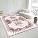 Living Room Rug Large Size Gorgeous Gold Frame Design Bedroom Rug Plush Thickened Machine Washable Thickened Underlay Interior Decorative Rug_maomaolike.com