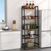 Bookcase, White Bookcase Storage Shelves,Industrial Modern Bookshelves, Small Desk Organizer For Bedroom Storage, Home Office Book Stand,Living Room,Balcony,Kitchen Shelf,Study_maomaolike.com