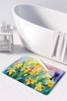 Daffodils In Watercolor Memory Foam Kitchen Mat Machine Washable Anti-Fatigue Mat Cushion Comfort Bath Mat Or Kitchen Rug_maomaolike.com