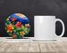 Colorado Rocky Mountain Columbine In Watercolor Large Sandstone Coasters Pack Of 4 Absorbent Round Coasters Decor Gifts For Men Or Women, 4 In, Multicolor_maomaolike.com