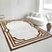 Living Room Rug,Large Rug,Oversized, Gold Leaves Design,Bedroom Rug,Soft And Thick, Machine Washable, Thickened Rug, Bedside Rug,Decorative Indoor Rug_maomaolike.com