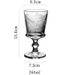 French Butterfly Relief Transparent Glass Cup Water Glass Wine Glass_maomaolike.com