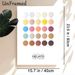 Italian Gelato Flavor Color Chart Painting Poster, Soft Pastel & Warm Tone Swatch Poster, Informative Gelato Color Reference, Ideal For Café, Kitchen_maomaolike.com