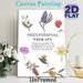 Occupational Therapy Painting Poster, Soft-toned Hand-drawn Floral Poster, Inspirational Message To Support Meaningful Daily Activities, Suitable For_maomaolike.com