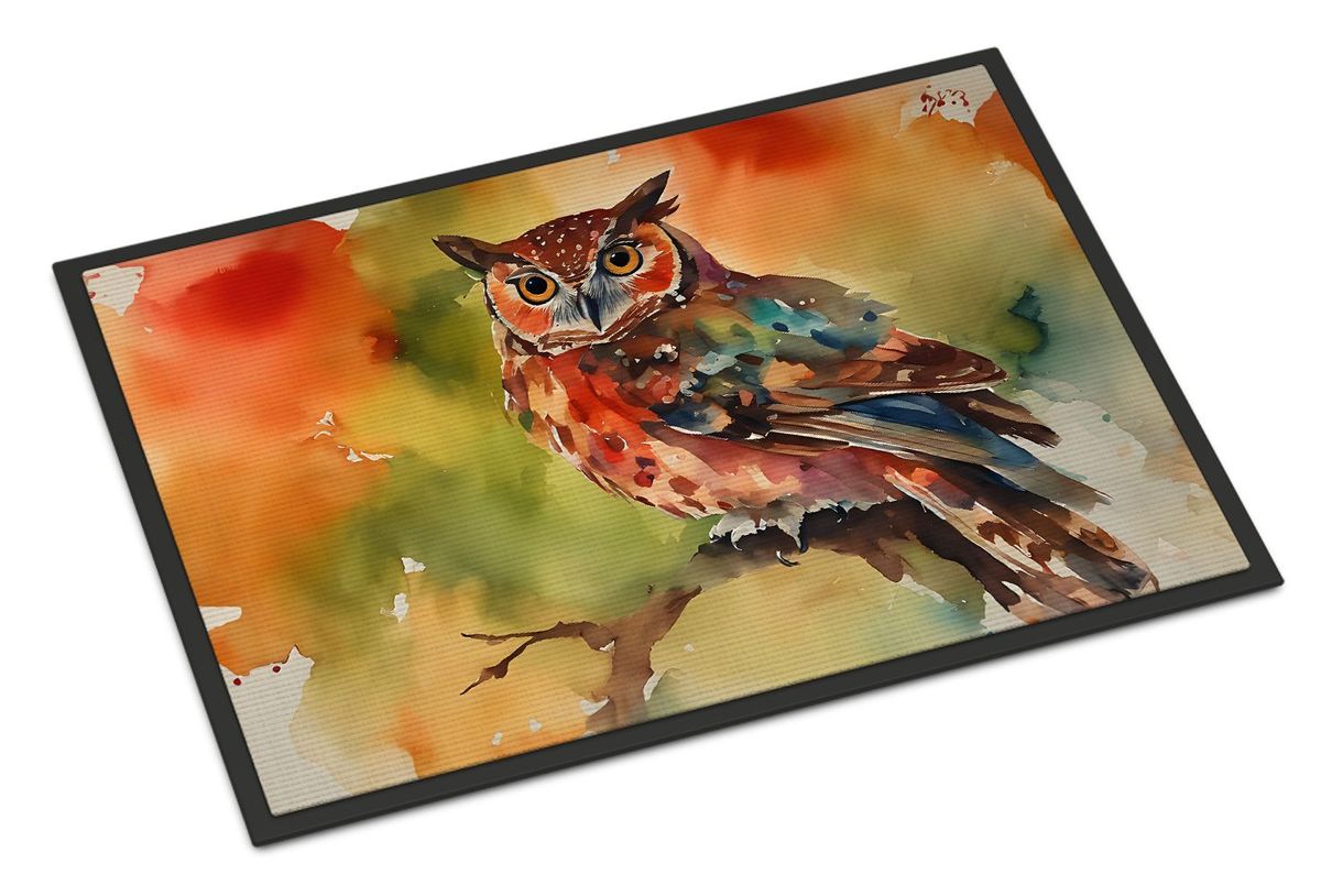 Elf Owl Doormat Front Door Mat Indoor Outdoor Rugs For Entryway, Non Slip Washable Low Pile, 24H X 36W_maomaolike.com