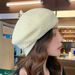 Hot Sale Wool Peaked Beret Women's Season Face-Showing Little Korean Style Knitted Fashion Newsboy British Elegance Painter Cap_maomaolike.com