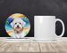 Coton De Tulear Luau Large Sandstone Coasters Pack Of 4 Absorbent Round Coasters Decor Gifts For Men Or Women, 4 In, Multicolor_maomaolike.com