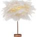 Night Light Girly Plug-in Bedroom Dormitory Creative Feather Internet Celebrity Decoration Room Decoration Lamp_maomaolike.com