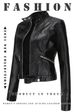 New-style leather jacket women's short jacket spring and autumn vertical collar women's leather jacket cross-border thin-style leather jacket_maomaolike.com