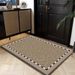 Living Room Rug Large Size Gorgeous Gold Frame Design Bedroom Rug Plush Thickened Machine Washable Thickened Underlay Interior Decorative Rug_maomaolike.com