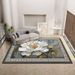 Large Area Rug For Living Room Oversized Blue Floral Mandala Pattern Bedroom Rug Thickened Soft Washable Floor Mat Bedside Rug Interior Decorative Rug_maomaolike.com