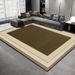 Living Room Rug Large Size Gorgeous Gold Frame Design Bedroom Rug Plush Thickened Machine Washable Thickened Underlay Interior Decorative Rug_maomaolike.com