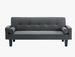 fabric Sofa, Medieval Love Seat Sofa Furniture, With Pillows, Living Room Button Tufted Sofa, Pull Point Design_maomaolike.com