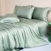 New LF Grade 100s Austrian Lenzing Tencel Four-Piece Set Spring Summer Solid Color Simple Silky Naked Sleep Sheet Bed Skirt_maomaolike.com