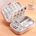 Single-layer Storage For Necklaces, Earrings, Rings, PU Portable Jewelry Box, Home Accessory Box_maomaolike.com