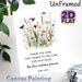 Bible Verse Wildflower Painting Poster, Soft Watercolor Delicate Wildflower & Psalm 106:1 Text Poster, Serene Inspirational Decor For Living Room_maomaolike.com