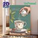 Tea Time Themed Painting Poster, Soft Watercolor Warm Tea-pouring Scene Poster, Cozy Tranquil Decor Ideal For Kitchen, Dining Room Or Café Wall_maomaolike.com