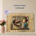 Ancient Egyptian Hieroglyphics Painting Poster, Vintage Traditional Egyptian Mural-style Poster, Cultural Artistic Piece With Deities And Hieroglyphs_maomaolike.com