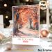 Autumn Forest Path Painting Poster, Soft Watercolor Warm-toned Woodland Path With Fallen Leaves Poster, Calming Autumnal Wall Decor For Living Room_maomaolike.com