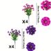 8 Bright Artificial Flowers That Do Not Fade Are Suitable For Indoor And Outdoor Decoration, Spring And Summer Decoration, Wedding And Home Decoration, And Do Not Include Containers_maomaolike.com