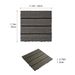 Wood Plastic Composite Deck Tiles Set Of 20pcs, DIY Interlocking Decking Tiles, Floor Tile, Durable, Maintenance, Waterproof, Indoor Outdoor, 12x12in_maomaolike.com