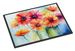 Gerbera Daisies In Watercolor Doormat Front Door Mat Indoor Outdoor Rugs For Entryway, Non Slip Washable Low Pile, 24H X 36W_maomaolike.com