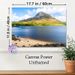 Mountain & Lakeside Painting Poster, Serene Natural Landscape Poster, Tranquil Lake With Snow-capped Mountain And Rocky Shore Design, Ideal For Living_maomaolike.com
