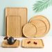 All Rectangular BBQ Tea Cup Tray Marinade Snack Dumpling Steak Plate Thick 2.0 Nan Bamboo_maomaolike.com