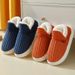 Shvalus Fashion Fur Slipprs For Womn Mn Wintr Warm Ankls Cozy Furry Hom Indoor Soft Sol Plush Slids Cotton_maomaolike.com