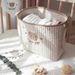 Ins Style Quilted Bear Baby Storage Basket, Large Capacity Multi-Functional Organizer For Toys, Diapers & Nursery_maomaolike.com