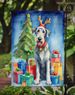 Irish Wolfhound Christmas Reindeer Garden Flag Mailbox Flag Decorative Yard Flag Banner Outside Patio Artwork Yard Flower Beds, Garden Size, Multicolor_maomaolike.com