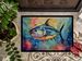 Yellowfin Tuna Doormat Front Door Mat Indoor Outdoor Rugs For Entryway, Non Slip Washable Low Pile, 24H X 36W_maomaolike.com