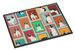 Lots Of Black And White French Bulldog Doormat Front Door Mat Indoor Outdoor Rugs For Entryway, Non Slip Washable Low Pile, 24H X 36W_maomaolike.com