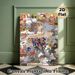 Ottoman Battle Scene Painting Poster, Richly Colored Traditional Islamic Miniature Poster, Historical Decorative Art Ideal For Home Office, Study_maomaolike.com