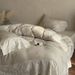 Wholesale INS French Princess Style Double Layer 4-Piece Lace Trim Pure Cotton Vintage Crinkled Gauze Four-Piece Set_maomaolike.com