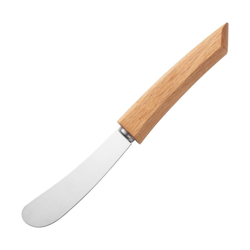 Kitchen Gadget Wooden Long Handled Butter Spatula_maomaolike.com
