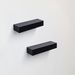 Floating Shelves 18.11" Wall Mounted Wood Shelves For Bathroom, Bedroom, Living Room, Kitchen, Hanging Shelf For Books/Storage/Decor With Invisible Brackets, Black_maomaolike.com