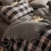 Wholesale INS American Retro Plaid Soft Double Layer Yarn All-Cotton 4-Piece Nordic Style Simple Pure Cotton Four-Piece Set_maomaolike.com